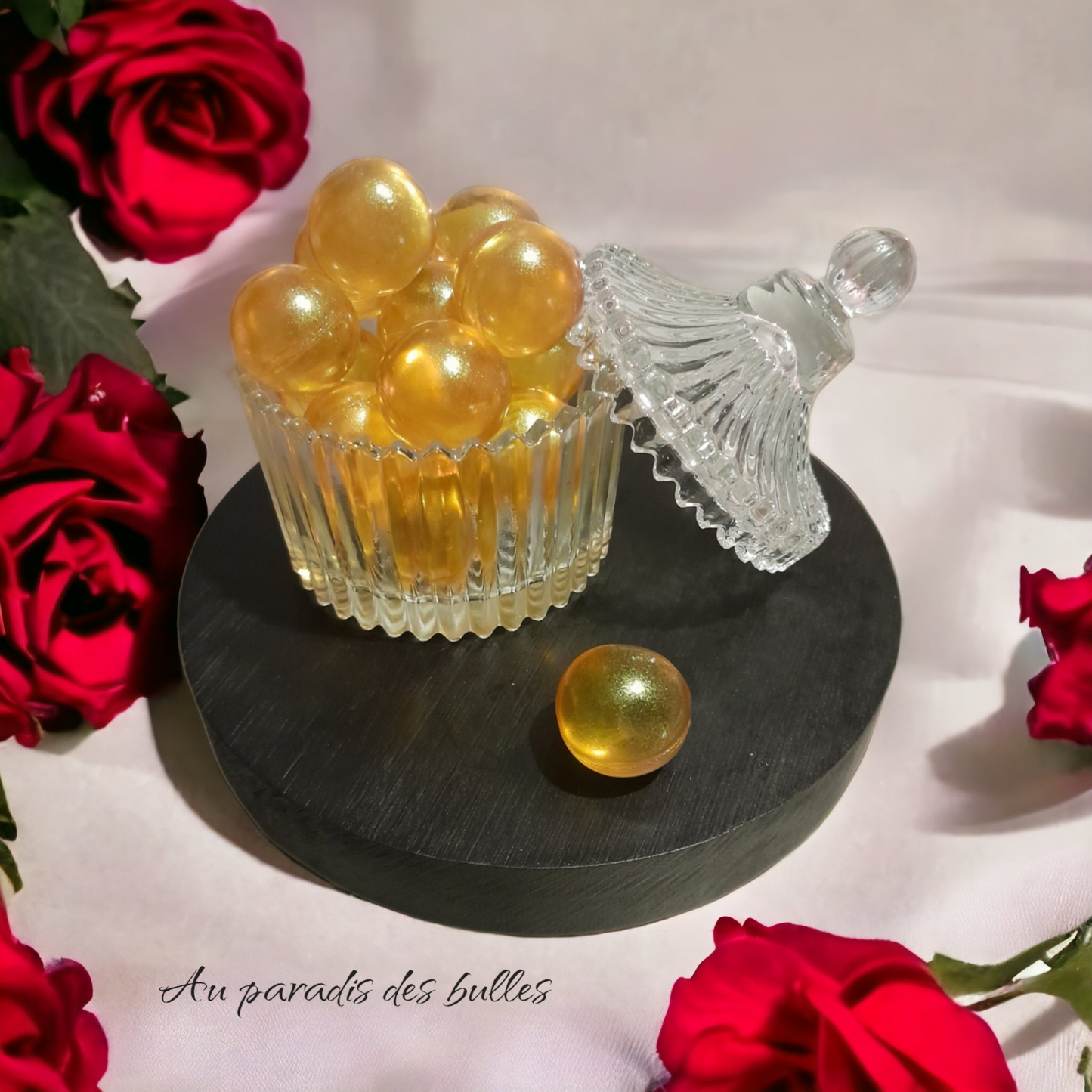 Perles de bain ronde - Verveine / Citron