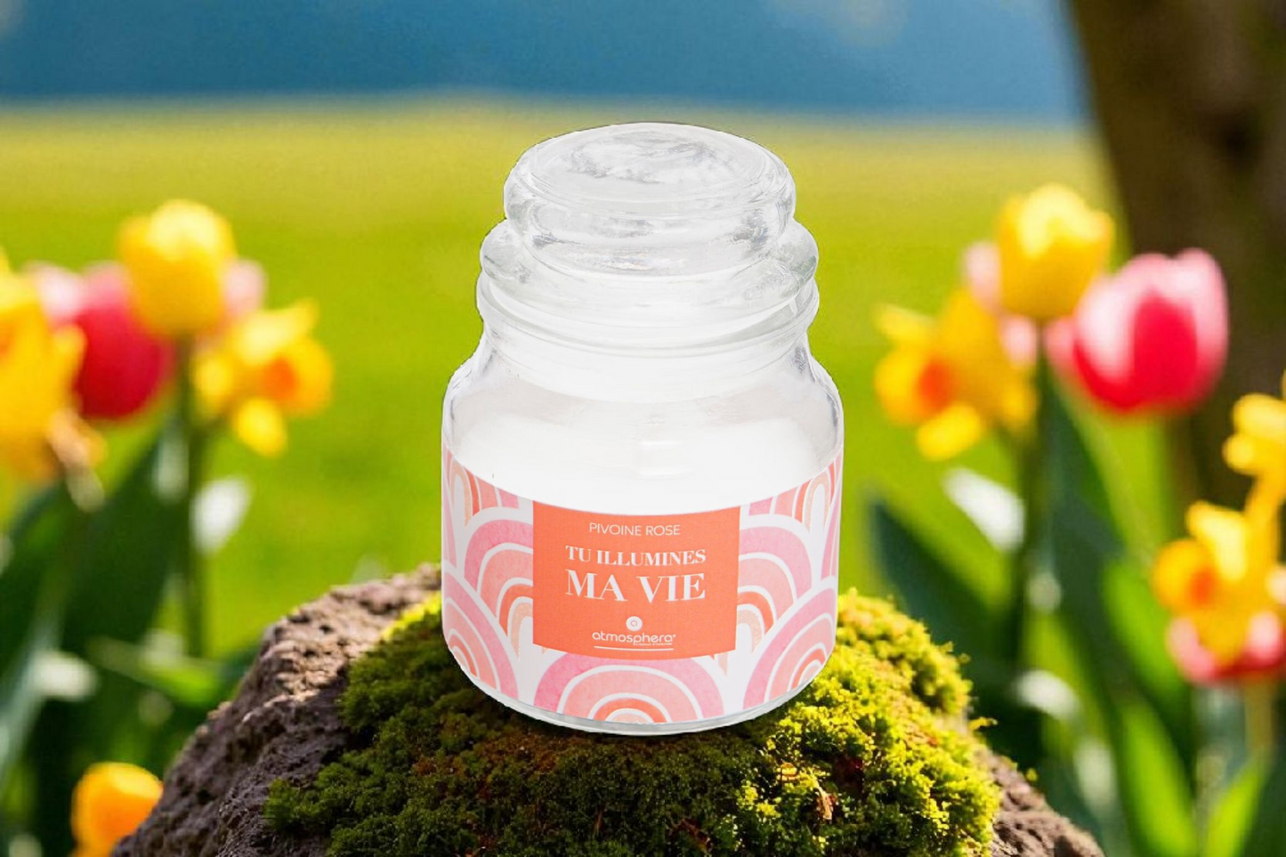BOUGIE 65G COUVERCLE EN VERRE AU CHOIX (Copie)
