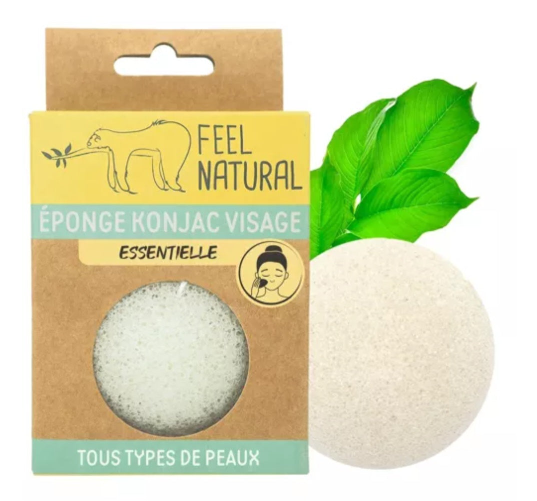 EPONGES KONJAC VISAGE 100% NATURELLES AU CHOIX