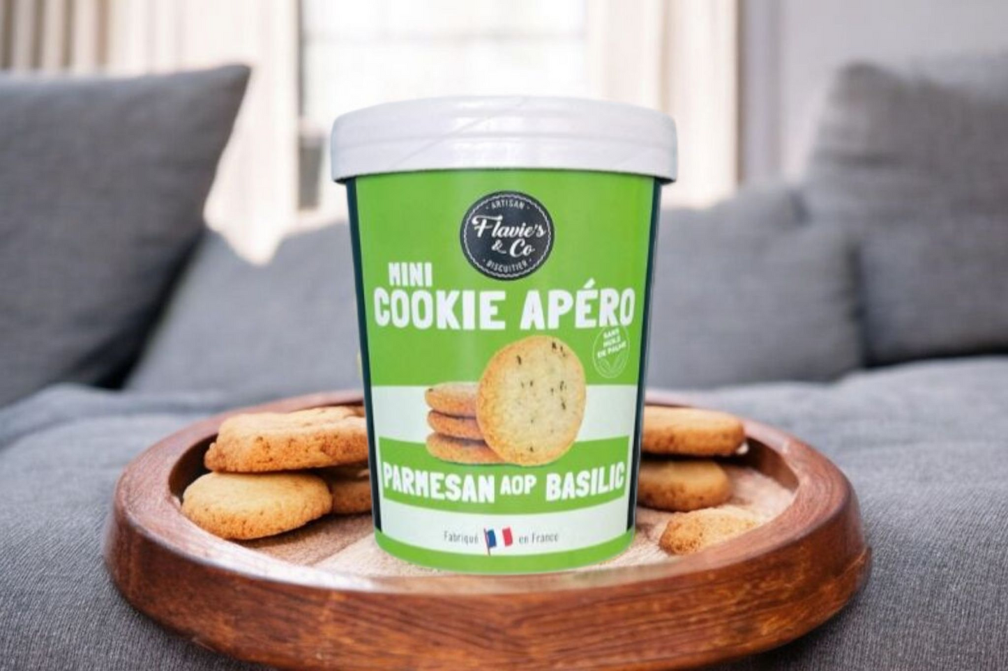 APERO COOKIE PARMESAN AOP / BASILIC