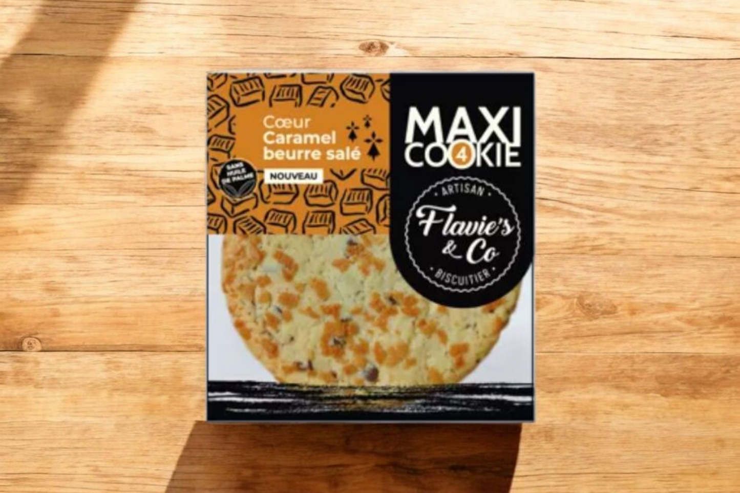 MAXI COOKIE COEUR CARAMEL BEURRE SALÉ 90G