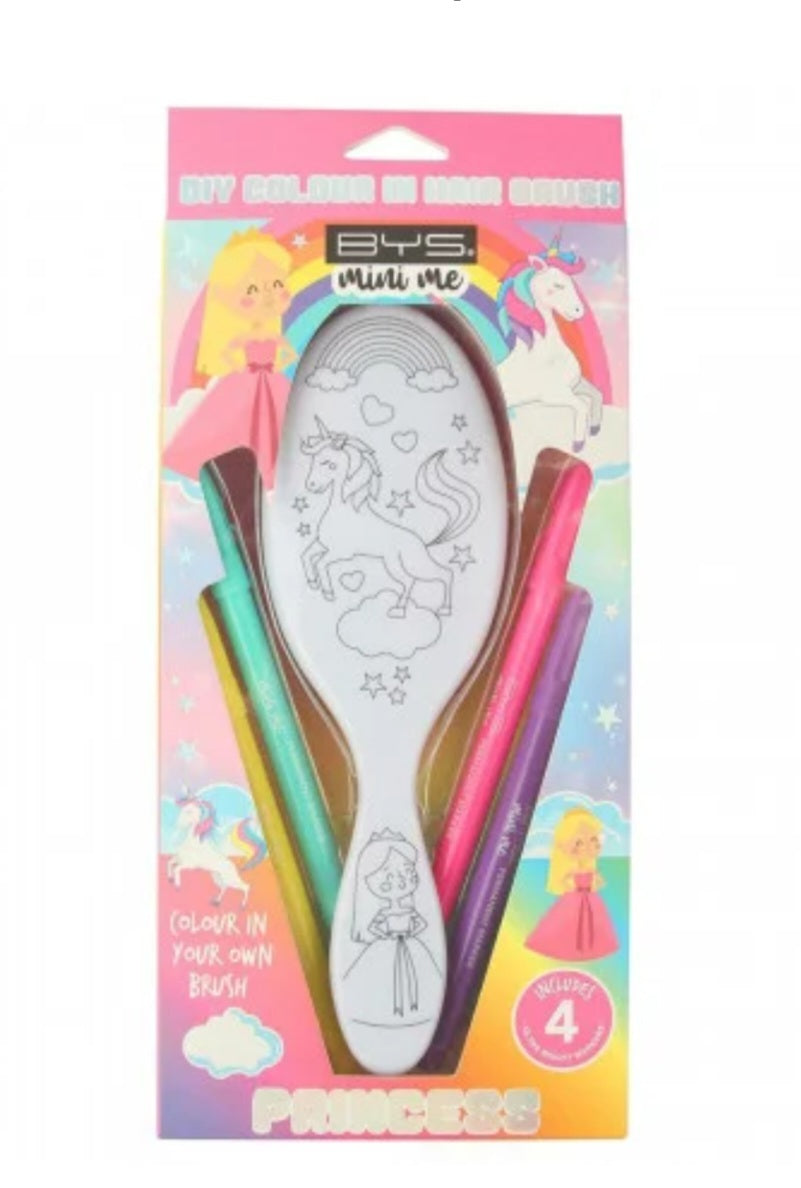 Brosse à cheveux à colorier