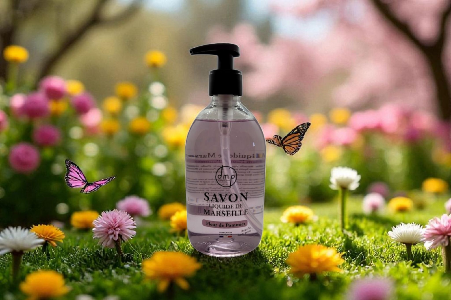 Savon de Marseille liquide parfum Fleur de Pommier