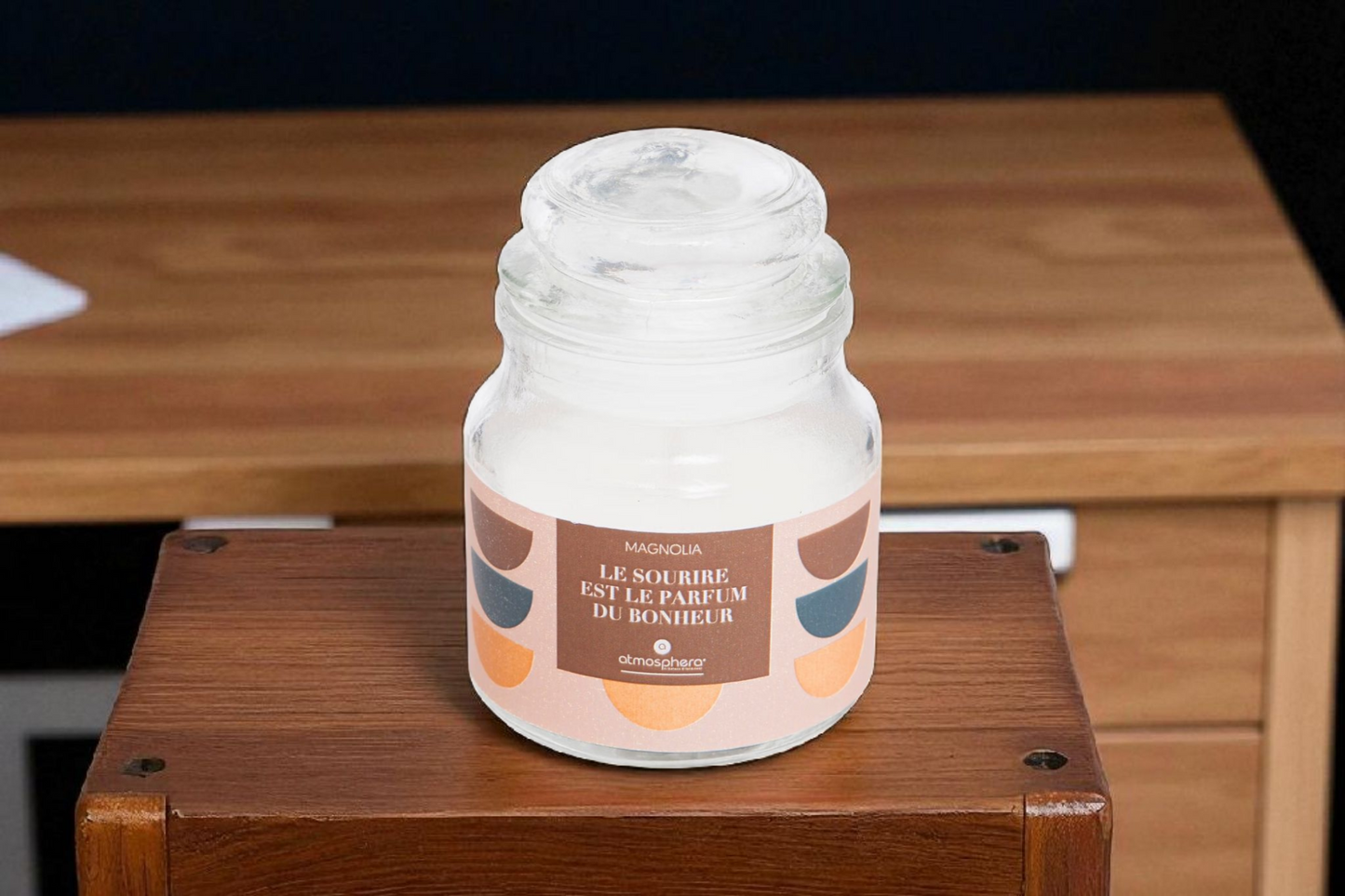 BOUGIE 65G COUVERCLE EN VERRE AU CHOIX (Copie)