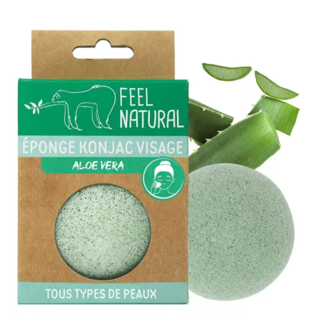 EPONGES KONJAC VISAGE 100% NATURELLES AU CHOIX