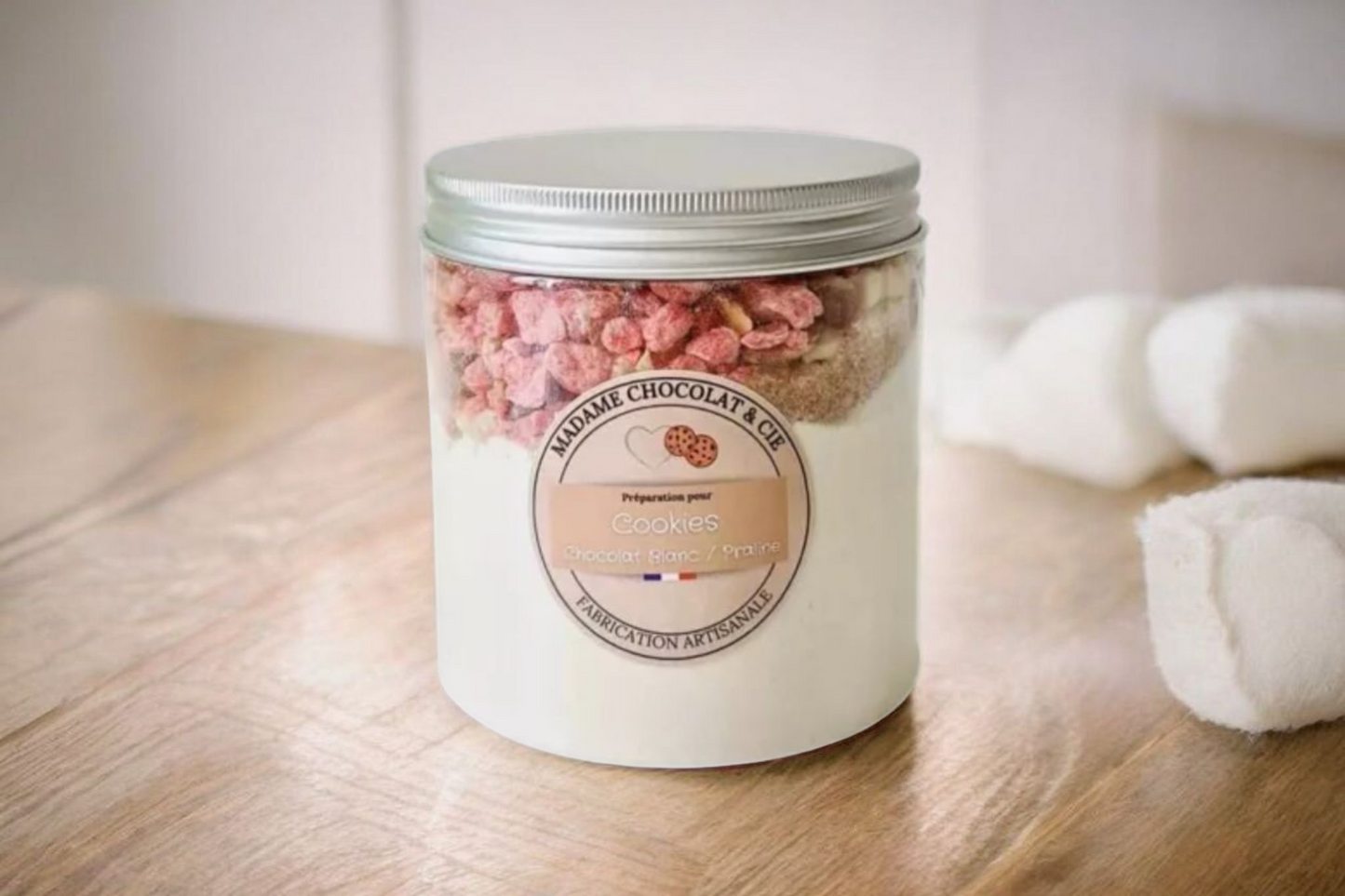 COOKIE CHOCOLAT BLANC / PRALINES