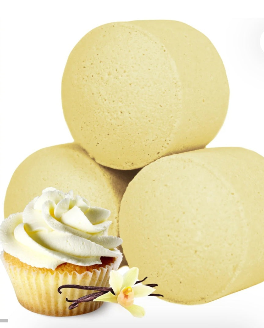 Mini billes de bain effervescentes - Cupcake Vanille