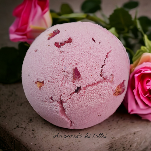 Bombe de bain 180G - Beurre de Karité - Bouquets de Roses