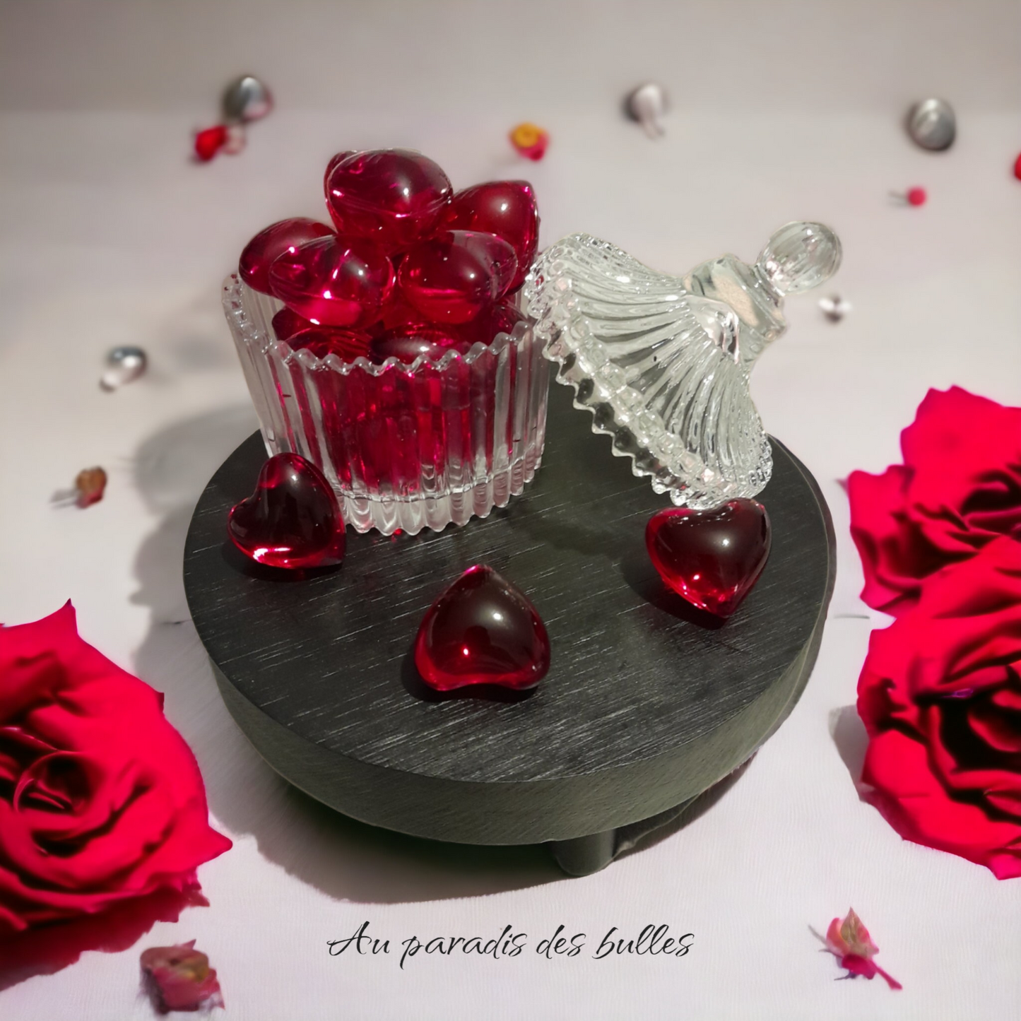 Perles de bain coeur Fraise