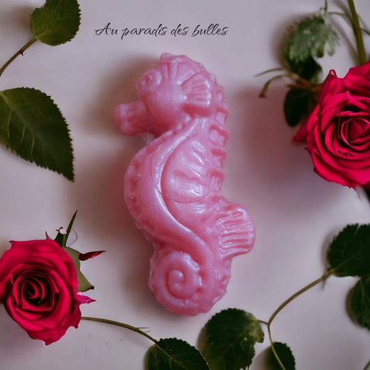 Petit Savon Hippocampe - Rose