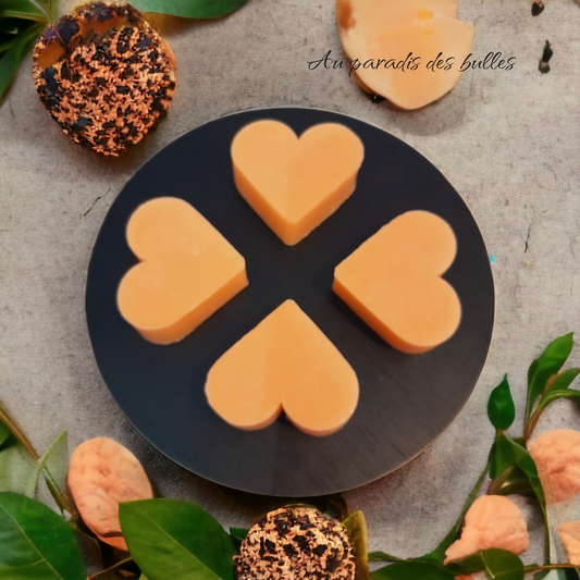 Petit Savon Coeur - Orange / Gingembre