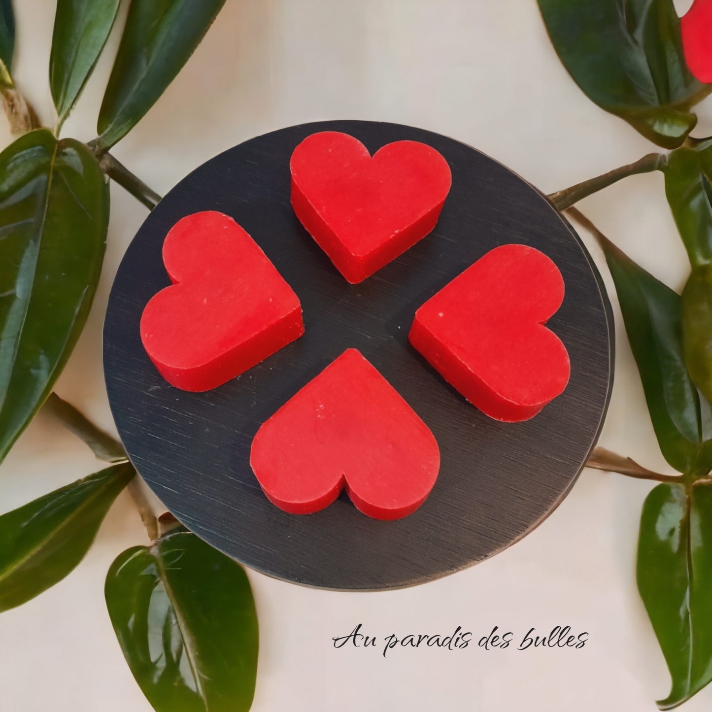 Petit Savon Coeur - Framboise