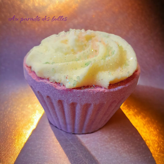 Dernière pièce- Fondant de bain - Crème fouettée / Rhubarbe