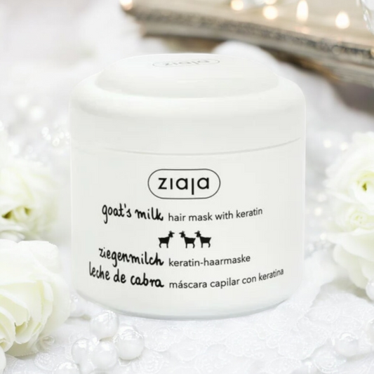 GAMME ZIAJA - MASQUE REVITALISANT CHEVEUX A LA KERATINE ET AU LAIT DE CHEVRE