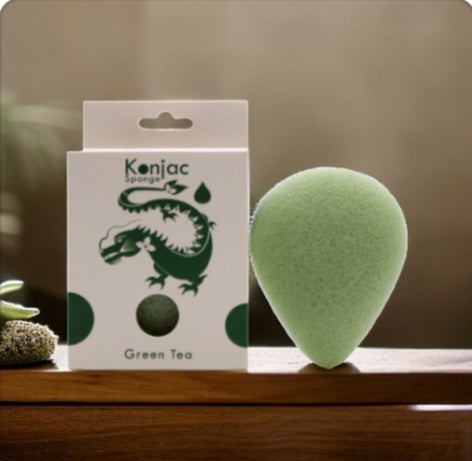 Dernière pièce Eponge konjac Thé Vert - Protectrice