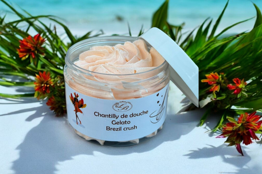 FABRICATION FRANÇAISE - Savon fouetté - Chantilly de Douche - BREZIL CRUSH