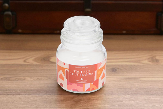 BOUGIE 65G COUVERCLE EN VERRE AU CHOIX (Copie)