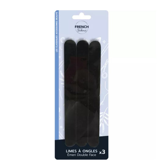Lot de 3 LIME A ONGLES DOUBLE FACE