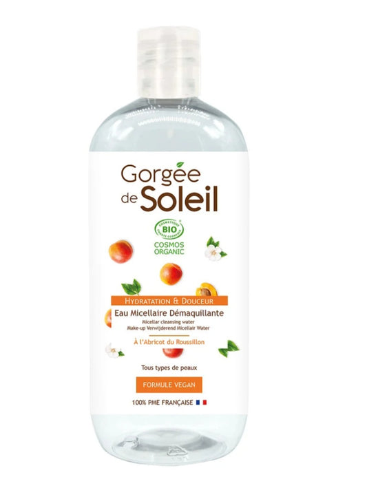 Eau Micellaire démaquillante bio à l'abricot