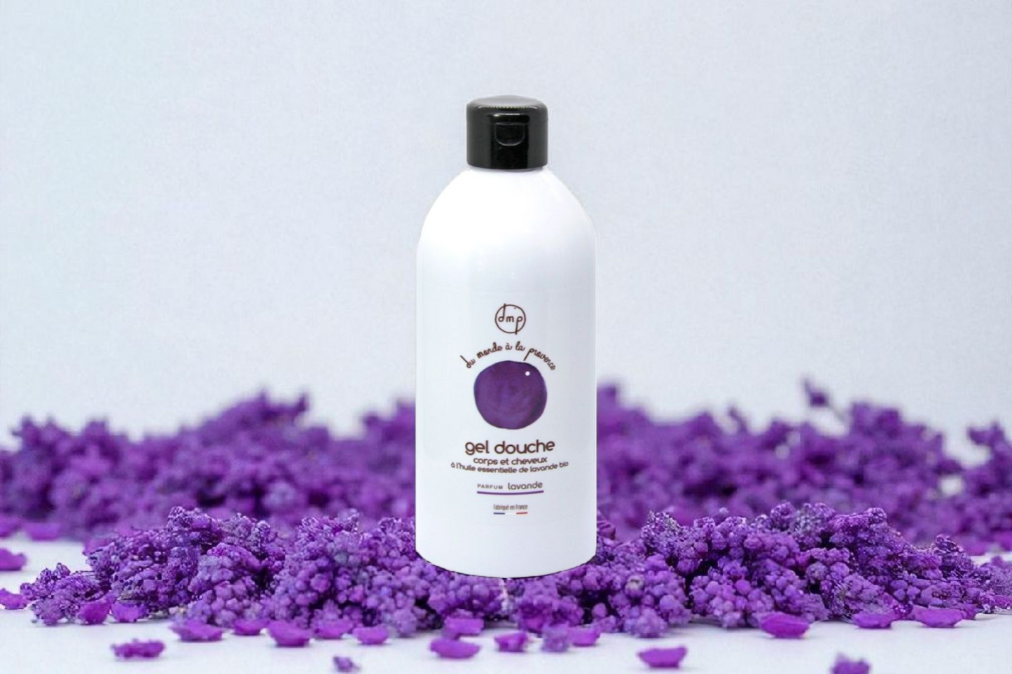 Gel douche Corps et Cheveux – À l’Huile Essentielle de Lavande BIO